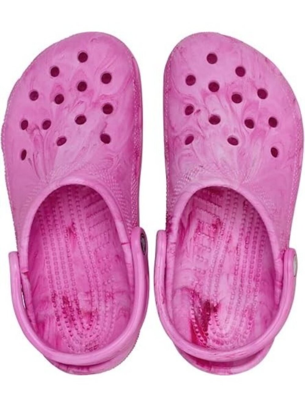 Crocs Unisex Adult Pink Classic Watercolor Marbled Clog US 9 Mens/ 11 Womens NEW